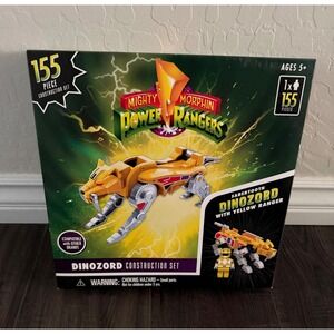 Power Rangers Sabertooth Dinozord Construction Set Yellow Ranger 155pc PR3523-04